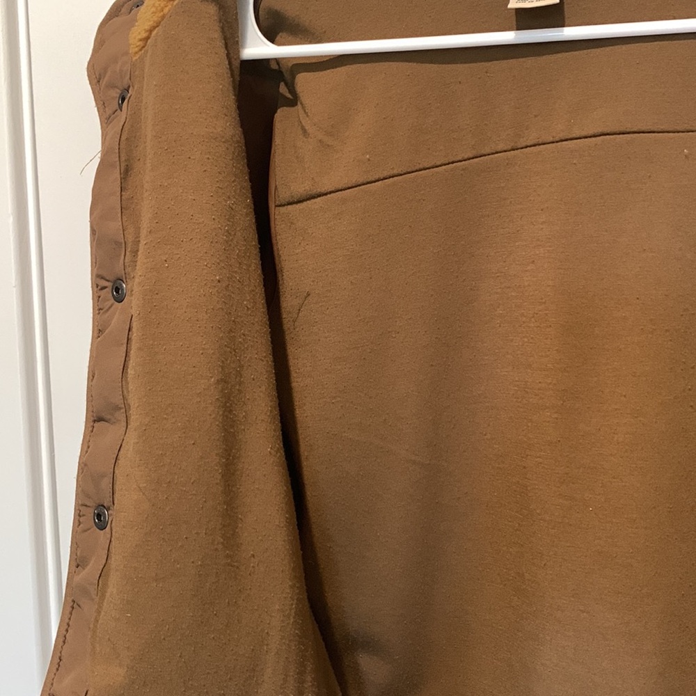 L.L. Bean Women's Mustard/Tan Sherpa Jacket - Picture 9 of 9